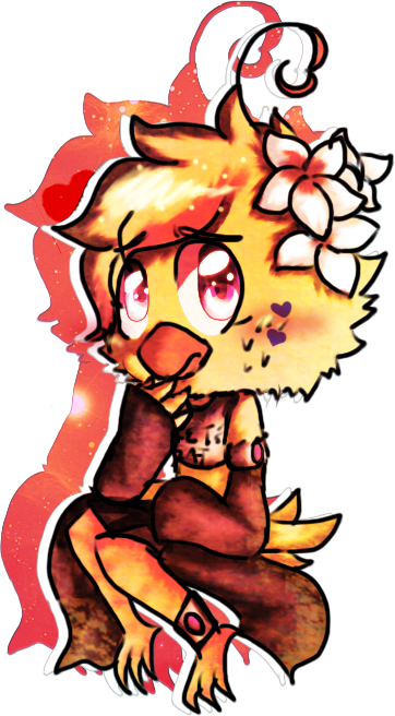 [fnaf/pandora] Chica Chicken Chibi By Dragoncat12009 - Cartoon (362x656)