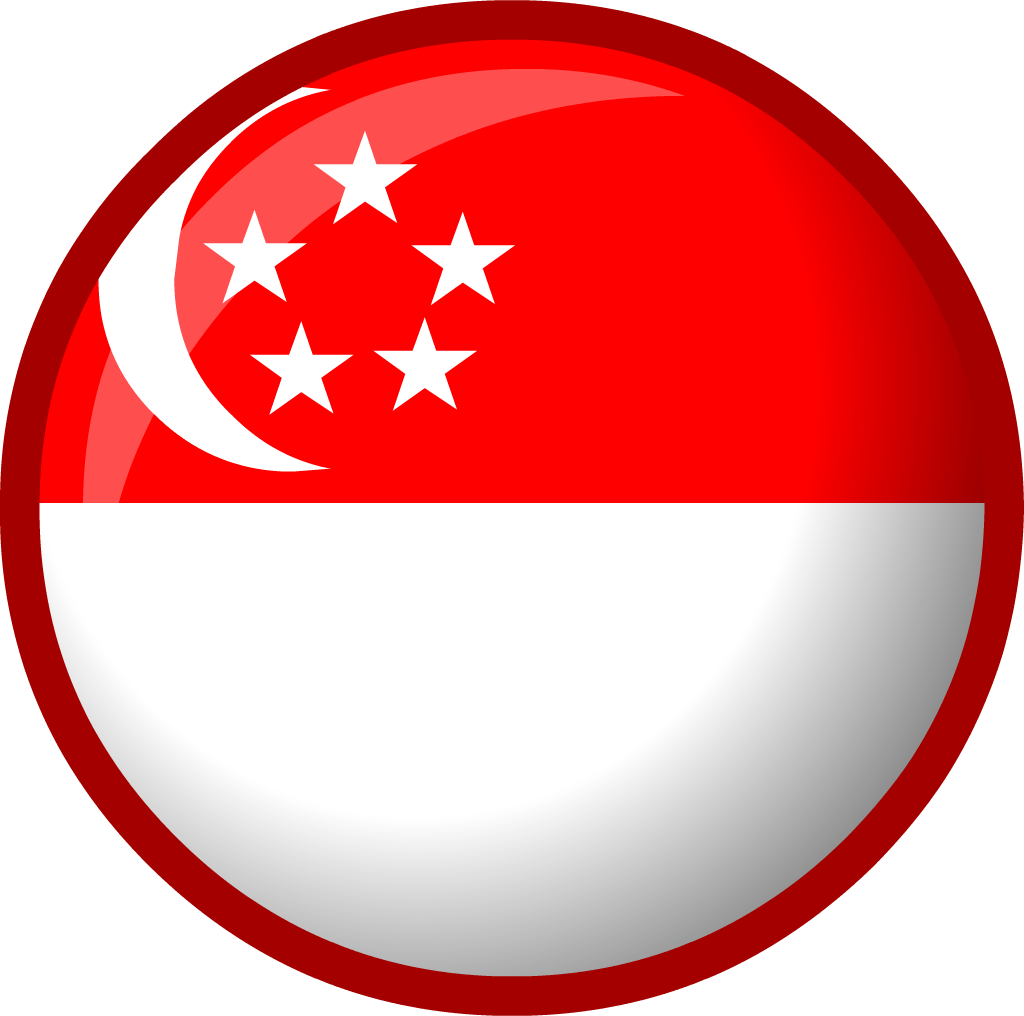 Singapore Flag - Singapore Round Flag Transparent (1024x1016)