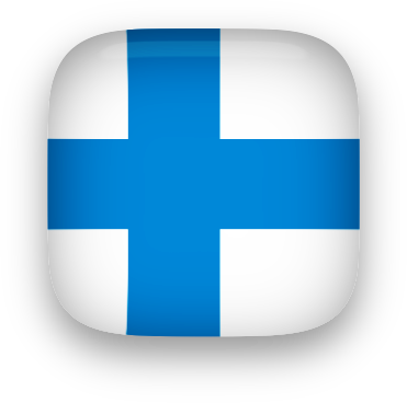 Finland Button Square - Finnish Flag Clipart (371x368)