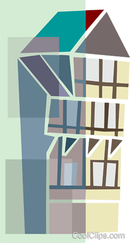 Apartamento Livre De Direitos Vetores Clip Art Ilustração - Architecture (257x480)