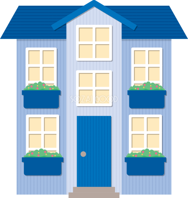 家 無料イラスト71967 - Home Door (628x660)