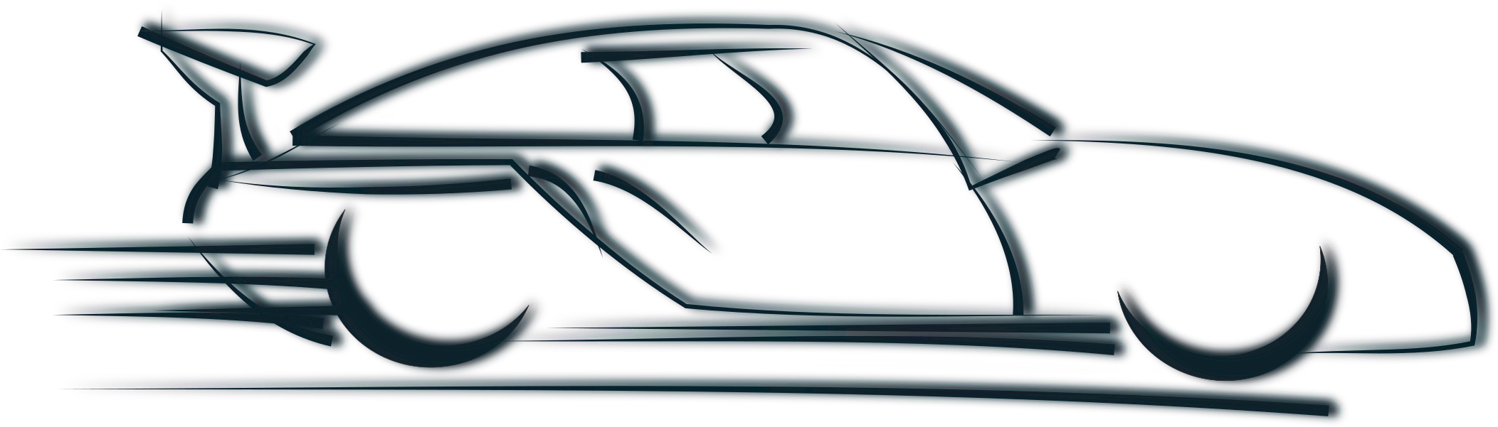 Car Icon Clipart Of - Speeding Car Clipart (2400x2400)