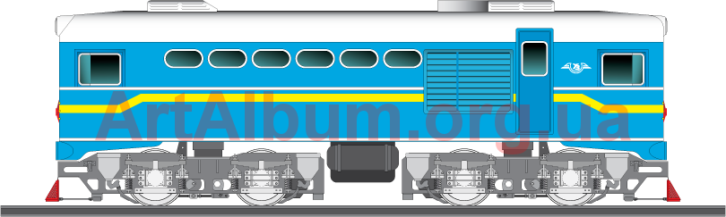 Clipart Tu-2 - Diesel Locomotive (810x243)