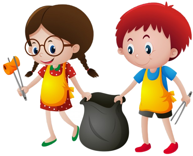 Clean Up Days - Niños Recogiendo Basura (626x510)