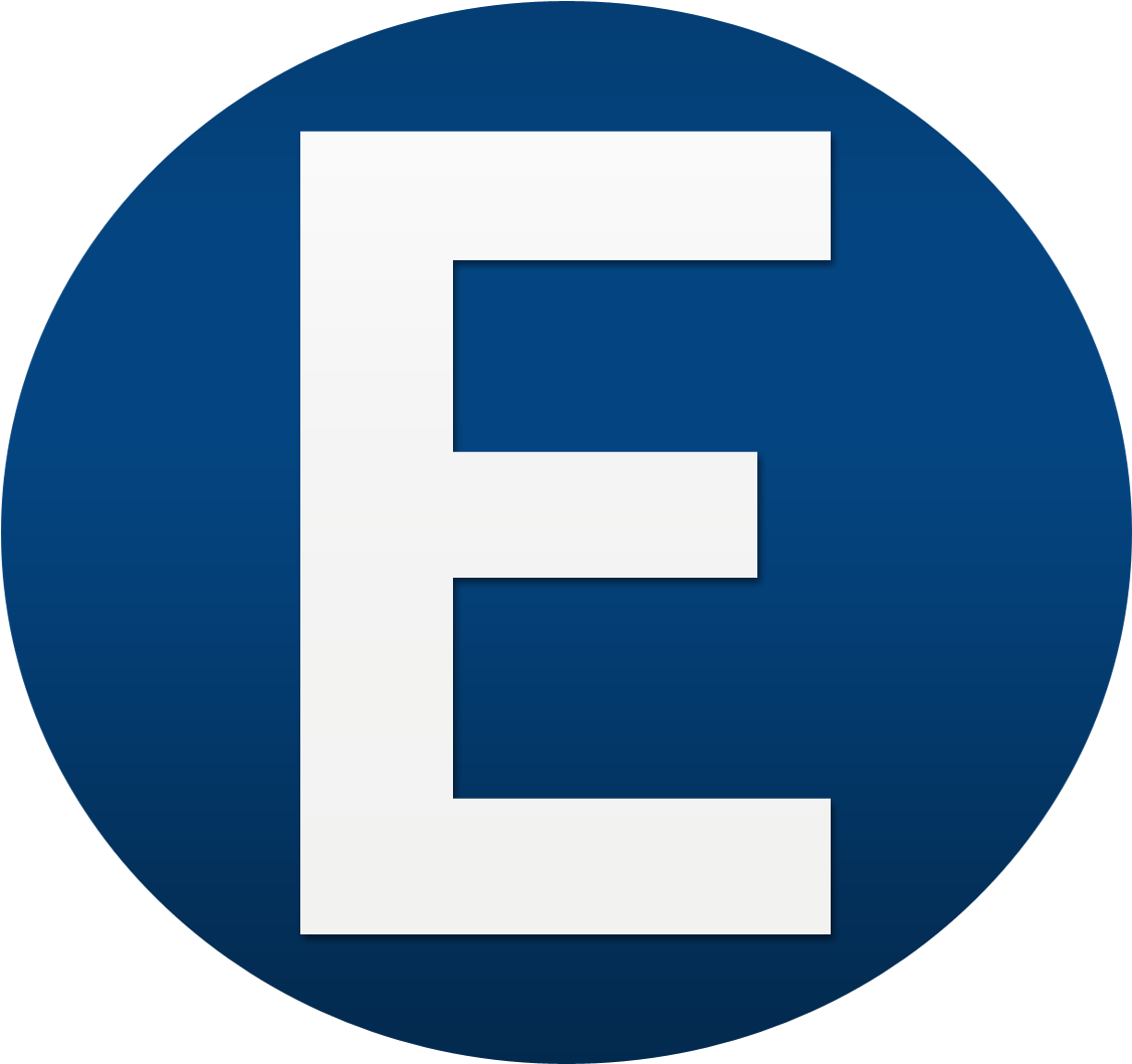 Blue White Letter E Logo Design Png - E Logo Design Free (1600x1200)