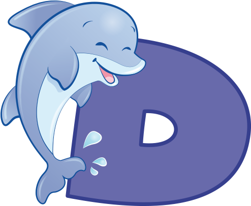 D Animals Wall Adhesive Letter - Cartoon (700x700)