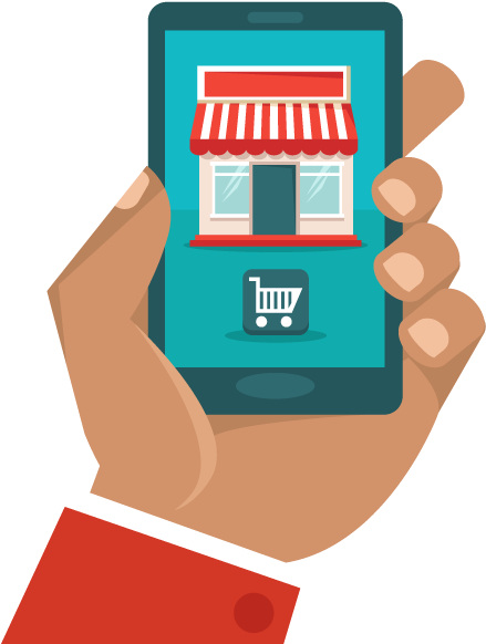 Mobile Commerce - M Commerce Png (498x600)