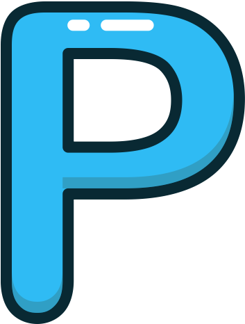 Blue, P, Letter, Alphabet, Letters Icon - Letter P Icon Png (512x512)