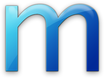 Free Letter M Vector Image - Blue Letter M Lowercase (420x420)