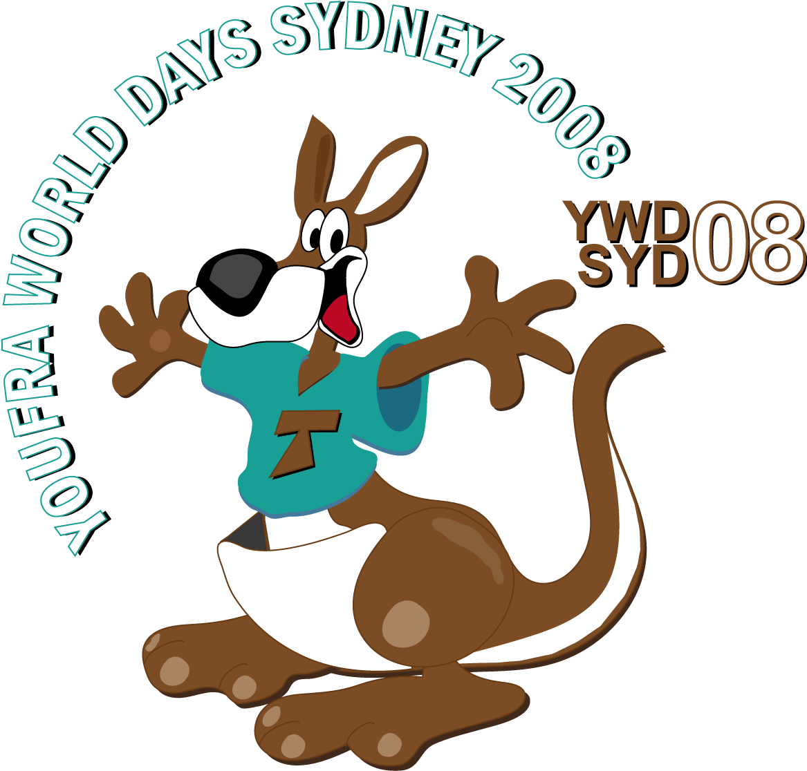 World Youth Day Sfo21/wyd08logo - Cartoon (1181x1130)