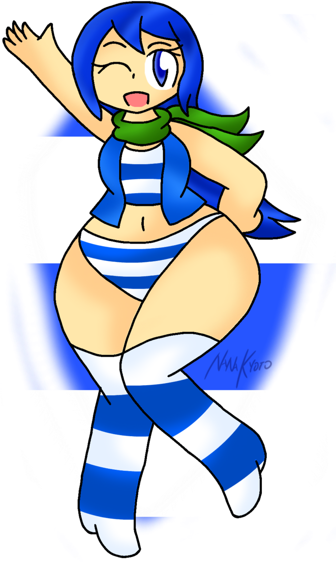 Striped Silly By Nana-kyoto - Cartoon (685x1165)