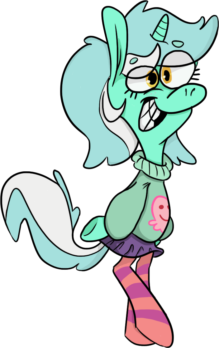 Lyra Heartstrings, Pantyhose, Pleated Skirt, Pony, - Cartoon (703x1115)