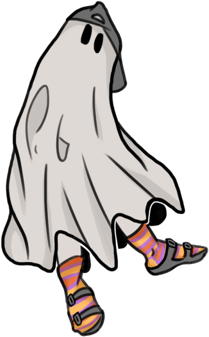 Ghostinstocks With Halloween Socks Aka The First Of - Lesbian (500x744)