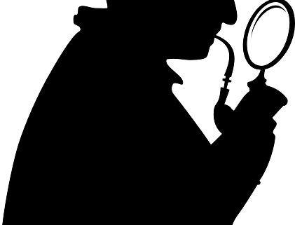 Get Sher-locked Murder Mystery - Sherlock Holmes Silhouette (421x321)