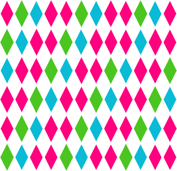 Diamond Pattern Multi Clip Art At Clker - Illustration (600x579)