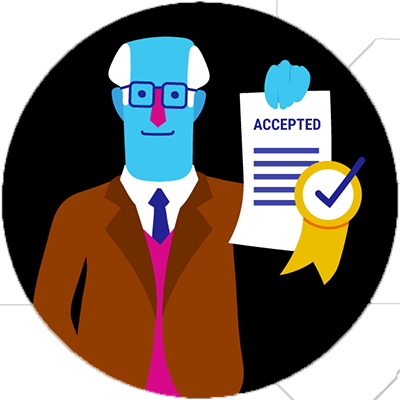 The Admissions Team Converts Prospects Into Students - Illustration (400x400)