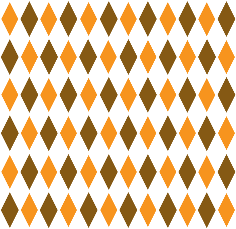 Brown Orange Retro Diamond Pattern - Pattern Clipart (958x892)