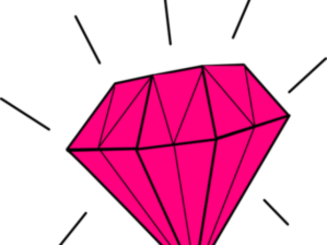 Diamond Clipart Pink - Pink Diamond Clipart (640x480)