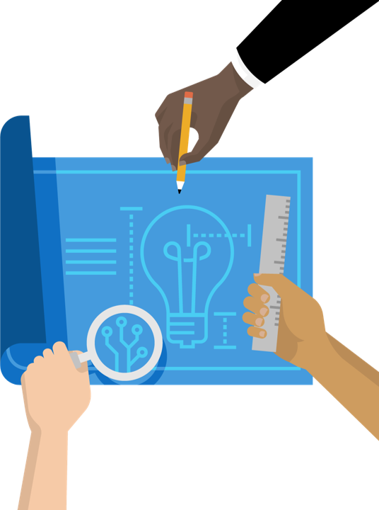 Illustration Of Ideas On Paper - Business (536x720)