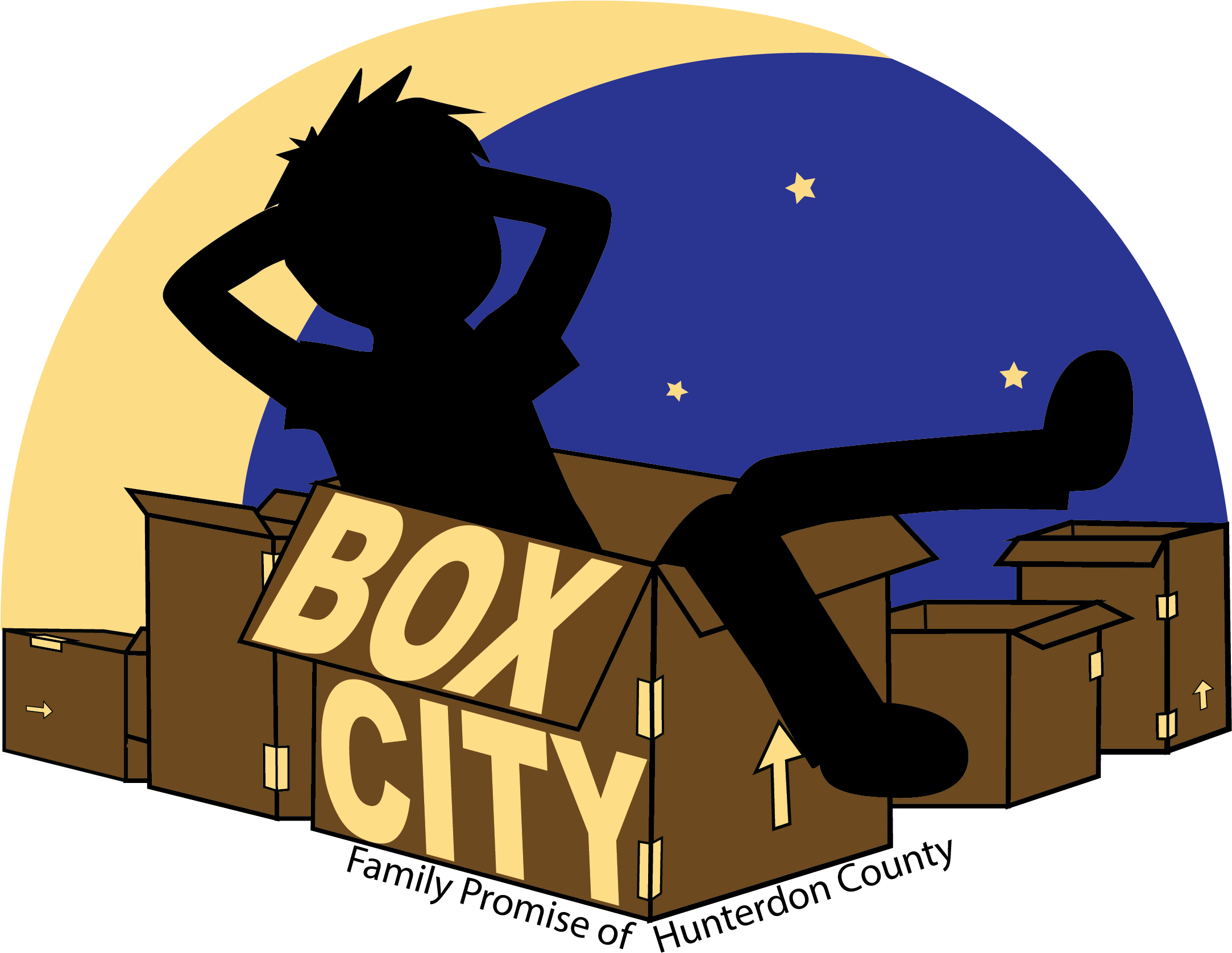 Box Clipart Final - Cardboard Box City Family Promise (2184x1726)