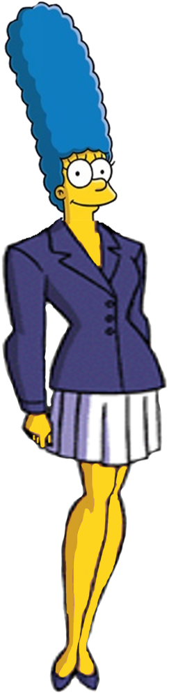 Marge Simpson As Lois Lane By Darthranner83 - Lois Lane Animated (466x992)