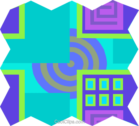 Cool Wallpaper Pattern Royalty Free Vector Clip Art - Clip Art (480x437)