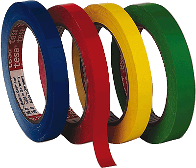 Tesa Cinta Adhesiva De Pvc - Cintas Adhesivas De Colores (400x343)