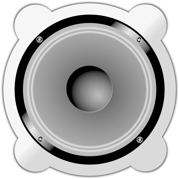 Pin Speaker Clipart Black And White - College Of Art And Design (800x800)