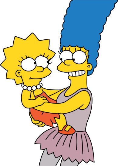 Lisa And Marge By Jh622 - Marge And Lisa Simpson (389x548)