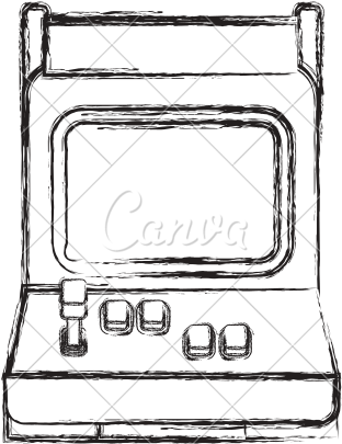 Pin Arcade Cabinet Clip Art - Video Game (550x550)