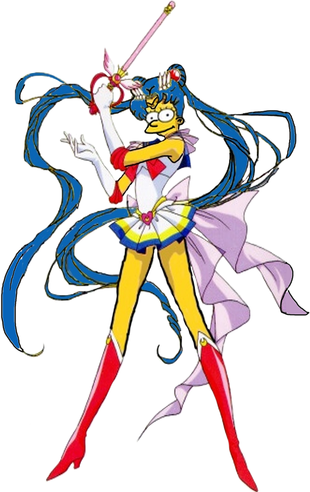 Super Sailor Marge Moon By Darthranner83 - Los Simpson Sailor Moon (782x990)