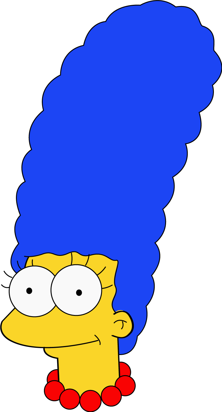 The Simpsons Marge By Byhorus - Marge Simpson With No Nose (738x1367)