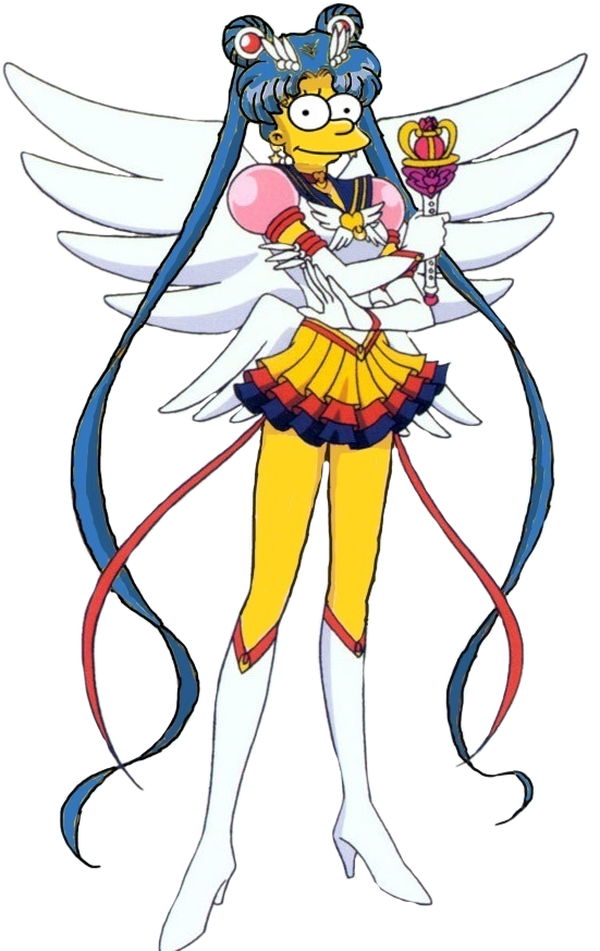 Eternal Sailor Marge Moon By Darthranner83 - Los Simpson Sailor Moon (556x889)
