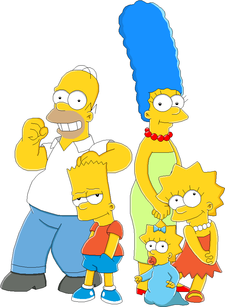 The Simpsons By Mollyketty - Marge And Maggie Simpson (750x1012)