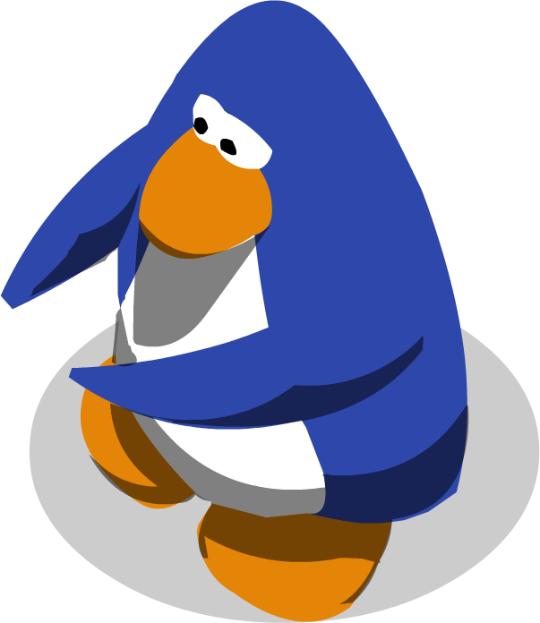 Sled Racing Penguin - Club Penguin Penguin Gif (603x696)
