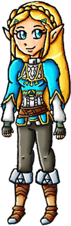 Breath Of The Wild Zelda By Ninpeachlover - The Legend Of Zelda: Breath Of The Wild (449x826)