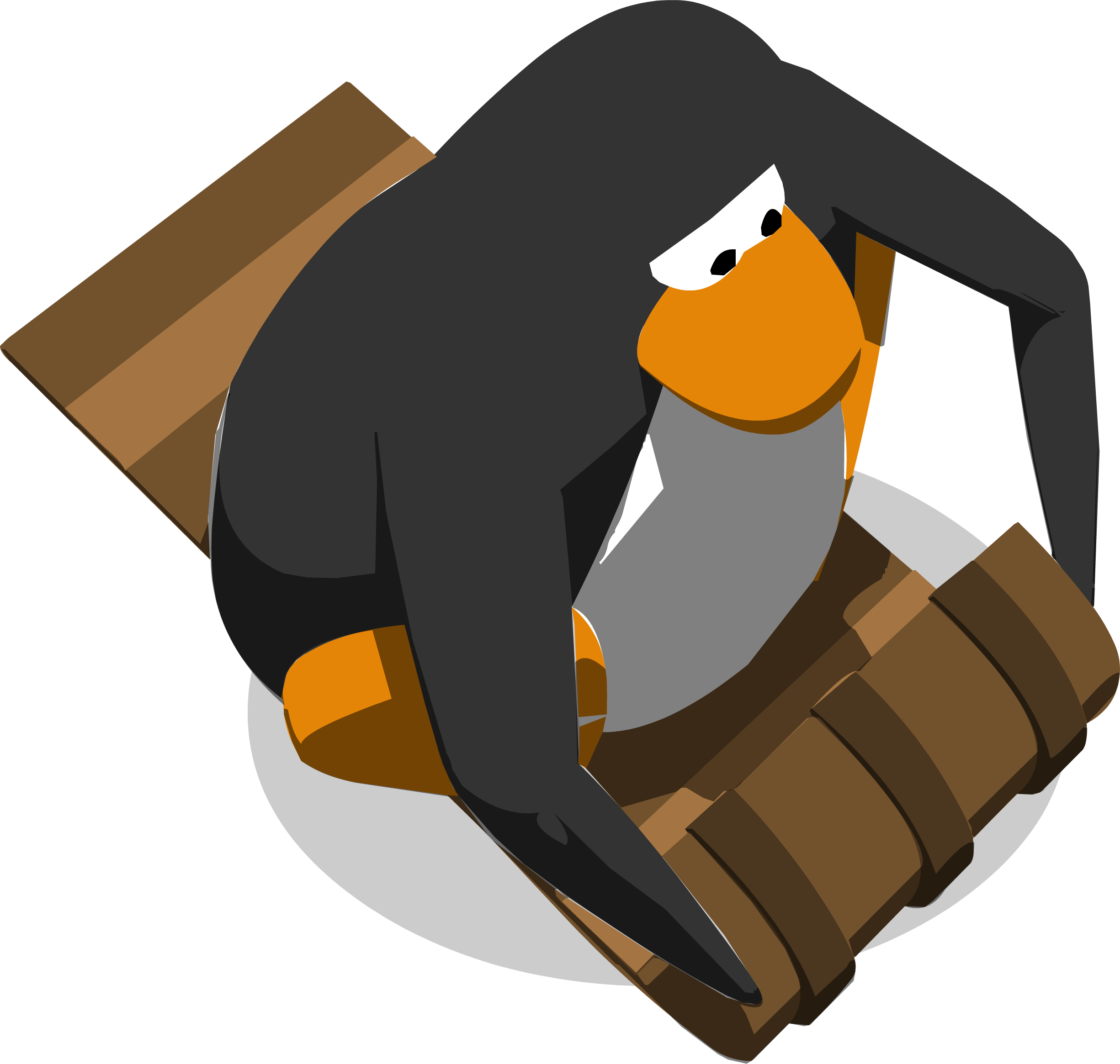 Sled Racing Sled Toboggan - Clubpenguin Sled Race (2451x2330)