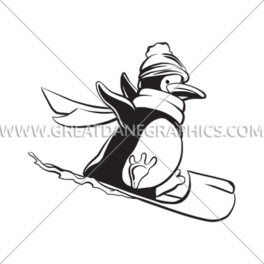 Penguin Sledding - Downhill (385x385)