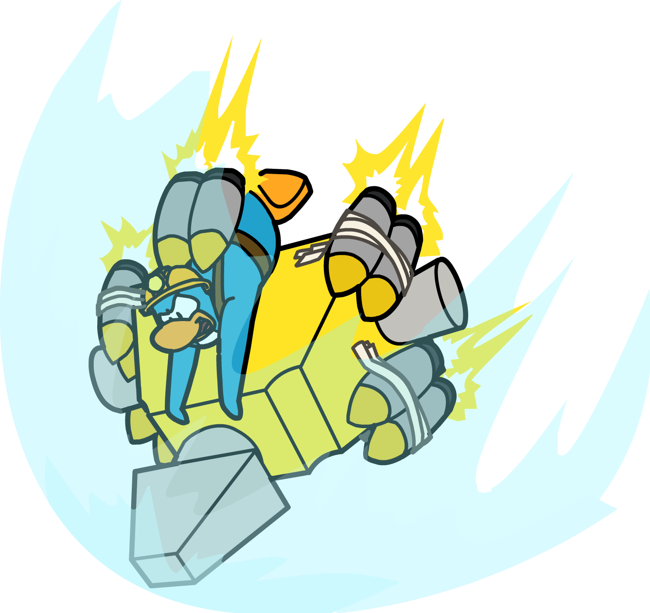 X-treme Penguin - Club Penguin Xtreme Penguin (1337x1260)