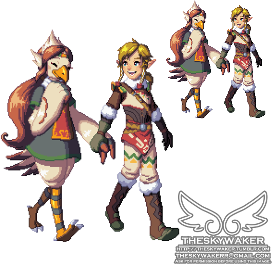 A Sprite Of My Breath Of The Wild Medli Design Holding - Medli Breath Of The Wild (540x540)
