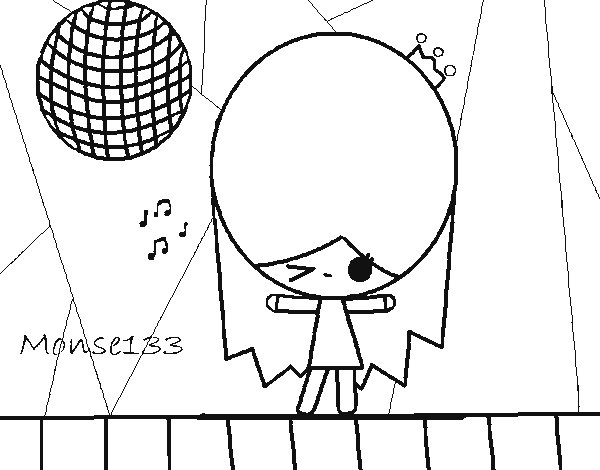 Dibujo De Discoteca Para Colorear (600x470)