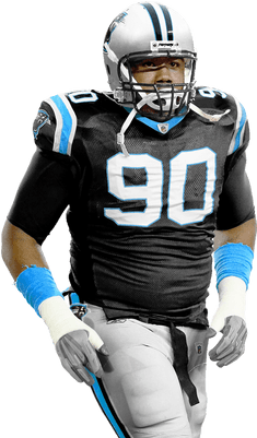 Tough Panthers Football Player - Carolina Panthers Players Png (400x400)