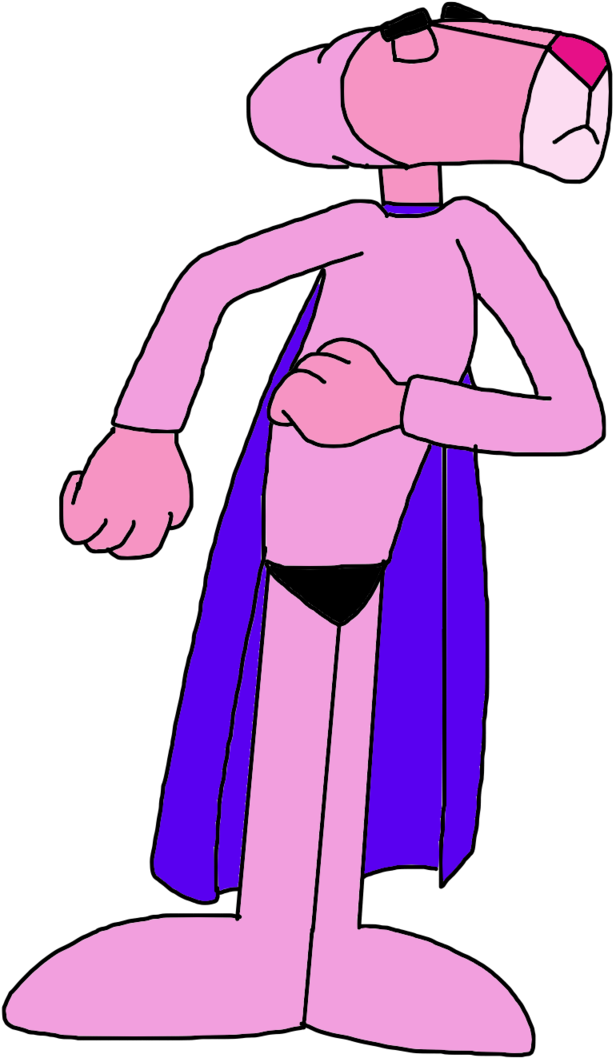 The Pink Panther As Superhero By Marcospower1996 - Pink Panther Tank Top (1280x1200)