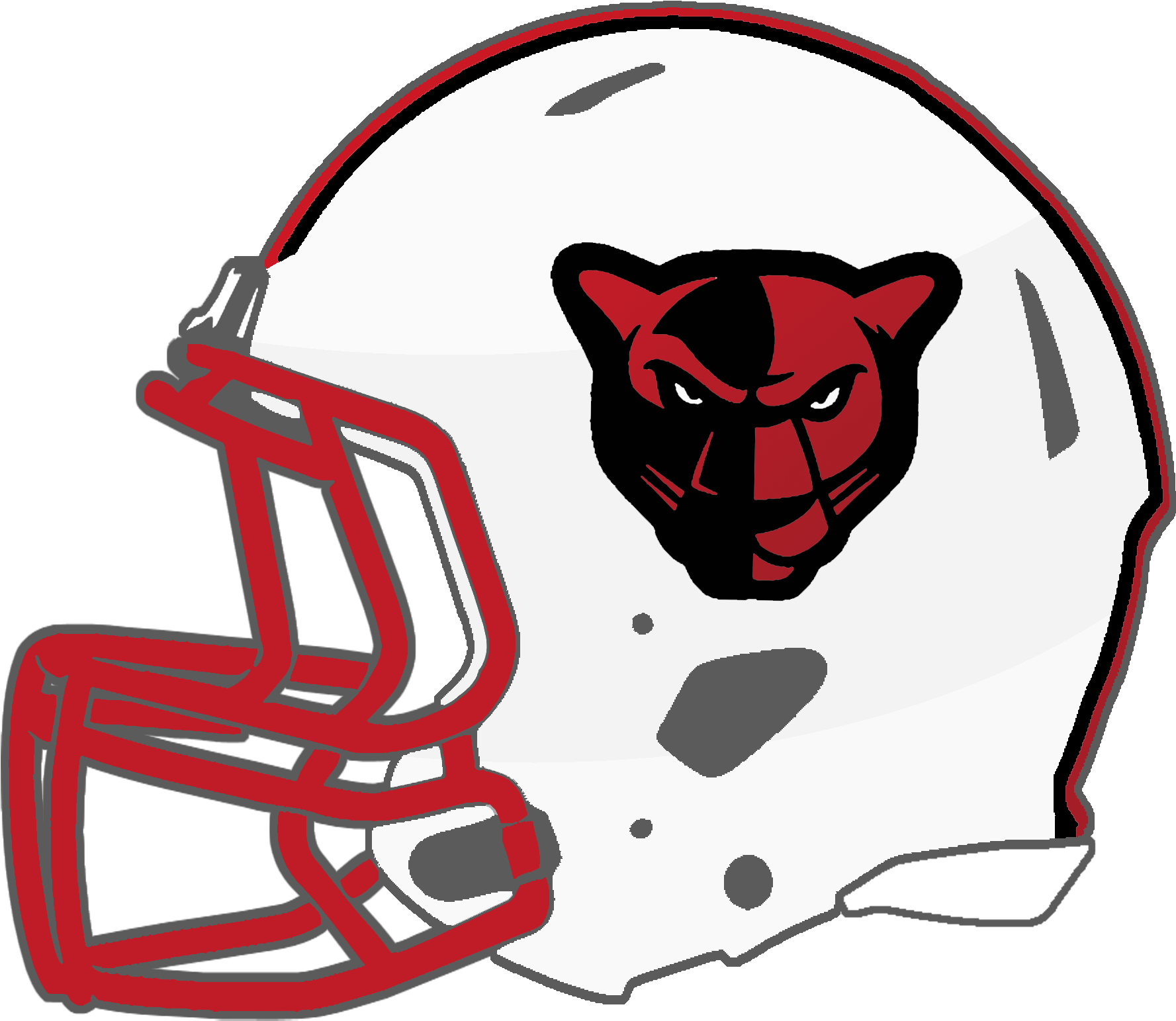 Black Panther Carolina Panthers Paradise High School - Petal Panther Football Helmet (1800x1565)