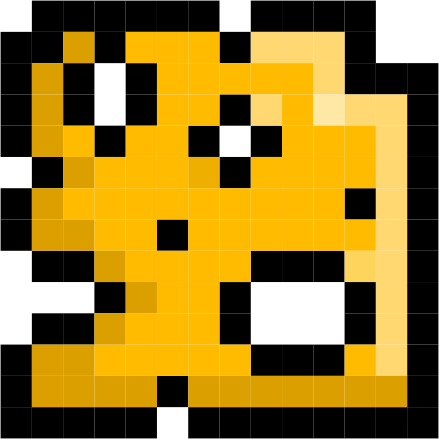 Swiss Cheese Slice Pixel Art - Swiss Cheese Pixel Art (439x439)