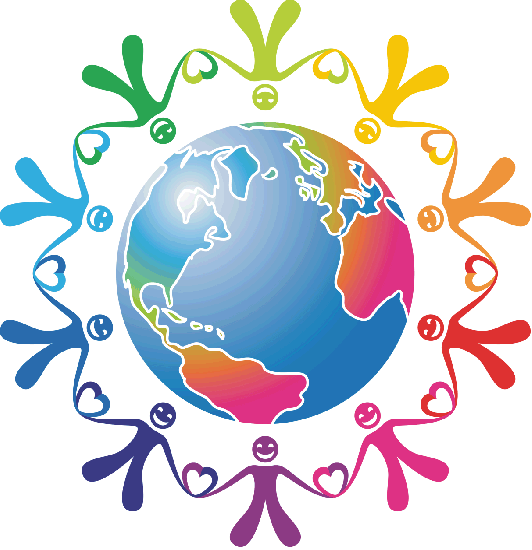 Our Collective Goal Was To Reach Millions Of Young - People Holding Hands Around The World Gif (532x550)