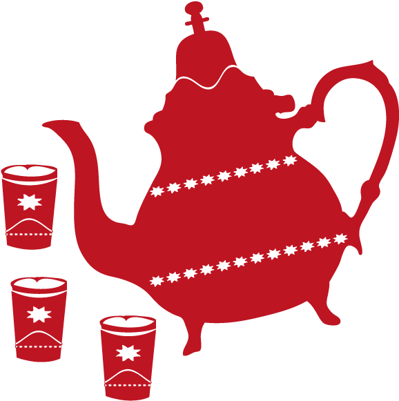 Moroccan Cuisine Maghrebi Mint Tea Teapot Sticker Tajine - Stickers Théière (600x600)