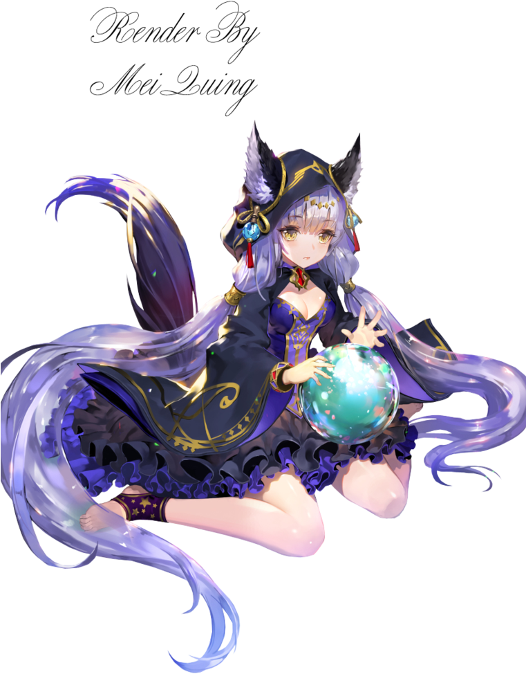 Anime Magic Wolf Girl (760x1052)