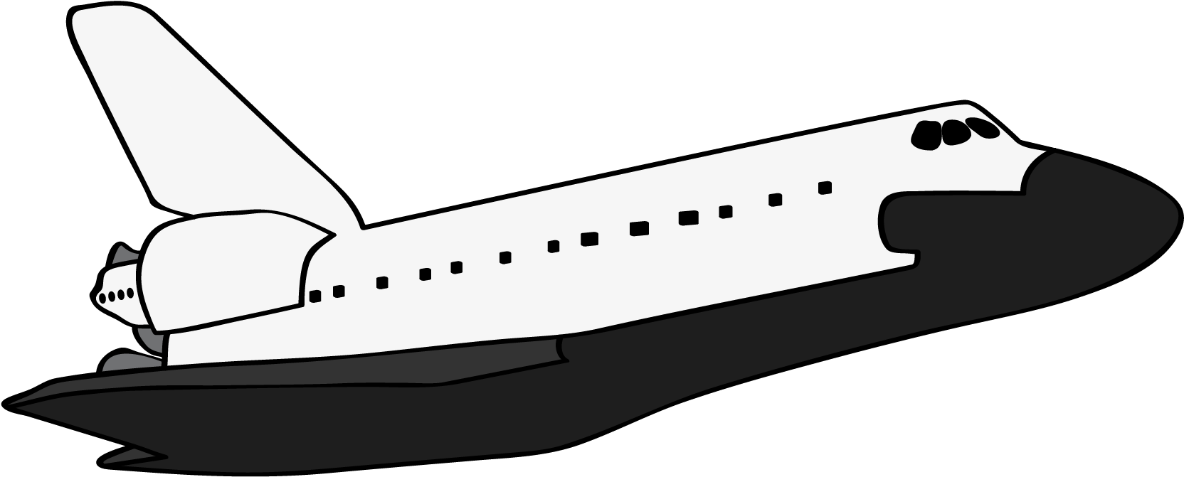 You Can Use This Simple Space Shuttle Clip Art On Your - Clip Art (1817x803)