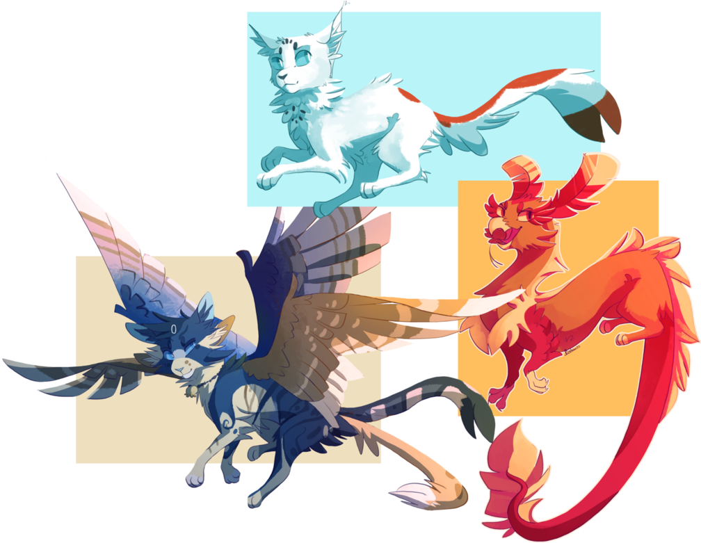 Group Gifties By Finchwing - Finchwing Art 2016 (1007x794)